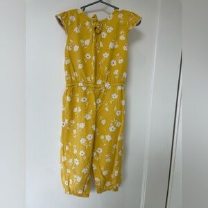 Toddler Floral Yellow Jumpsuit